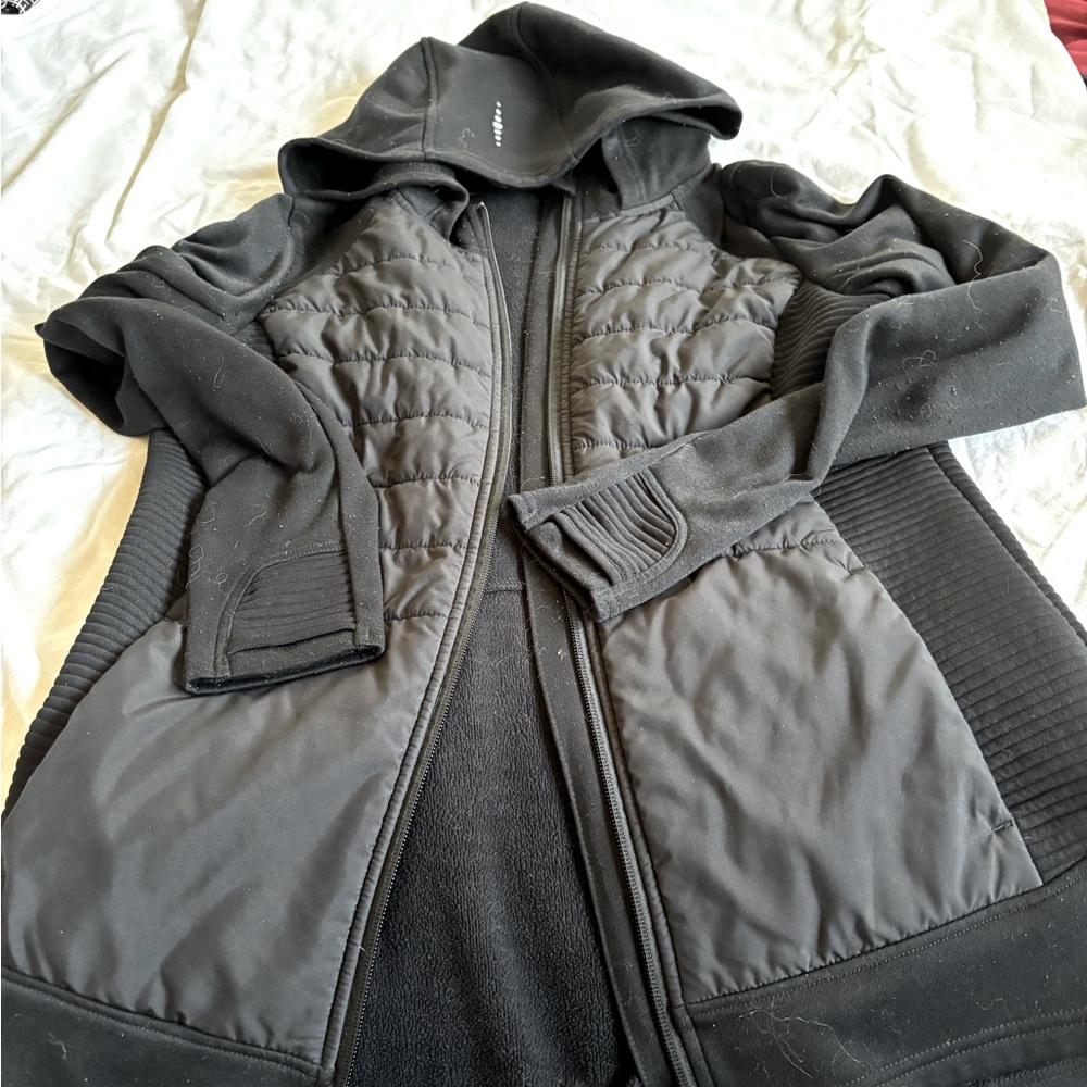 Womans Black Hooded Jacket